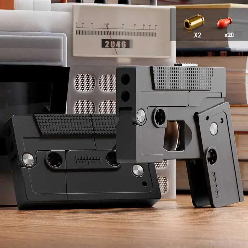 Cassette Tape Folding EDC Fidget Toys Nerf Pistol