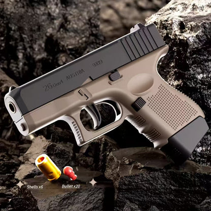 Glock 26 Semi Auto Blowback Plastic Nerf Pistol