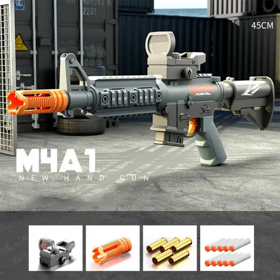 Folding manual M4A1 soft foam dart blaster