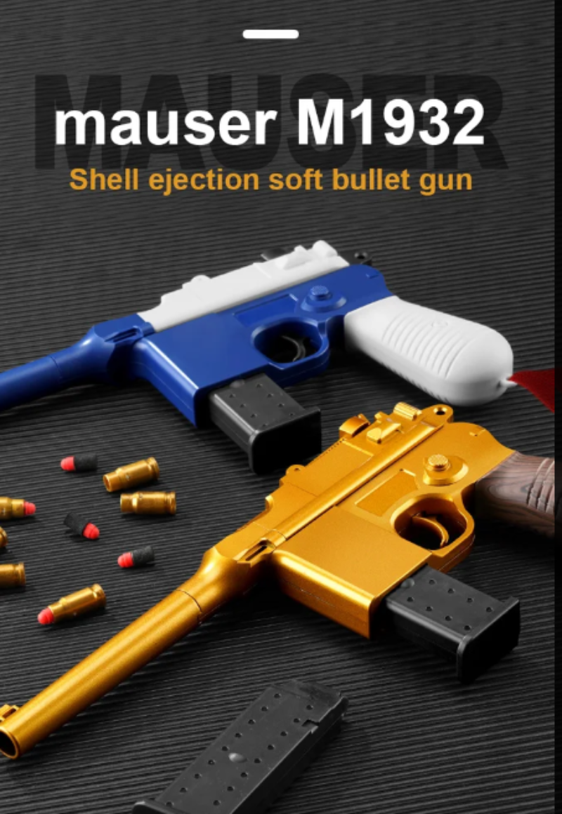 Mauser M1932 Nerf Handgun Shell Ejecting