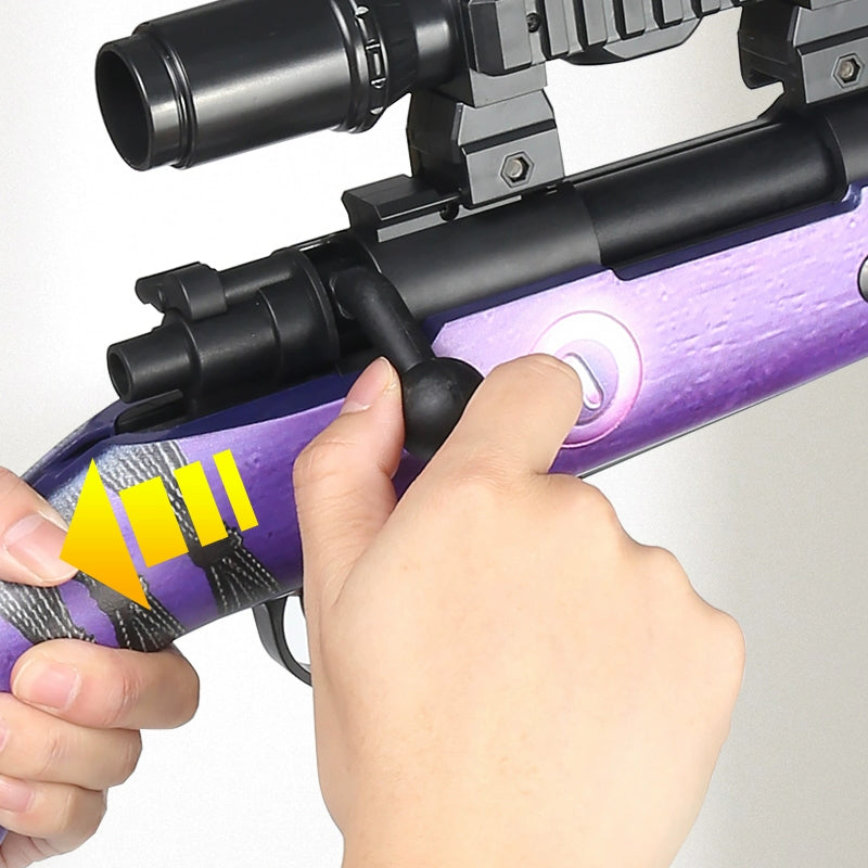 Purple Bolt Action Kar98k Sniper Rifle Nerf Guns