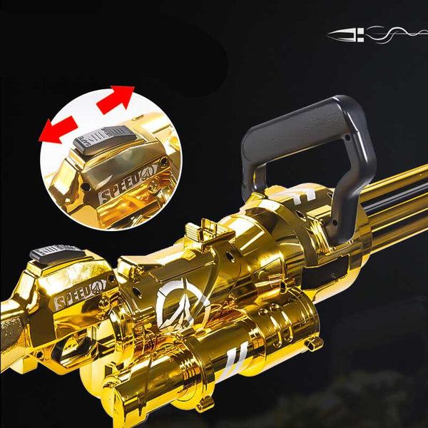 Gold Electric Machine Minigun Nerf Gatling Gun