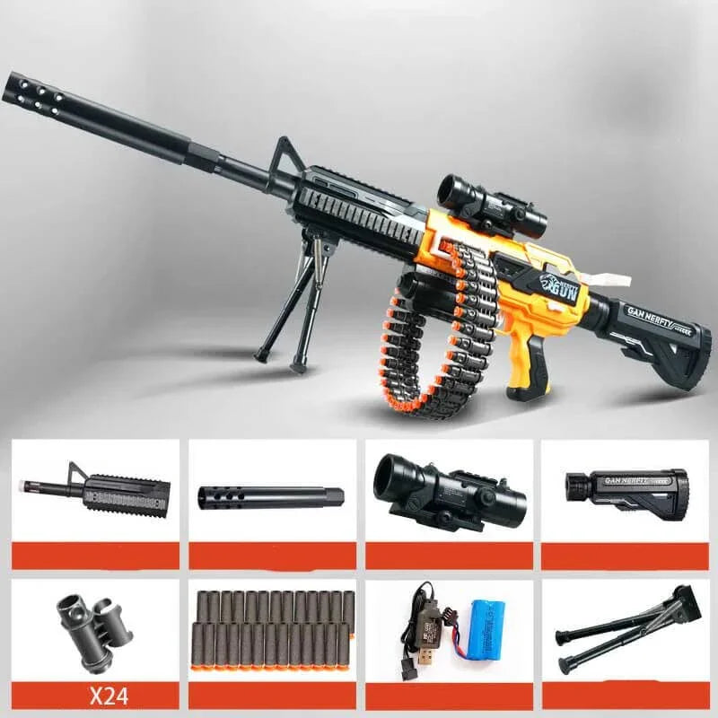 Adults Automatic M4A1-M249 Hybrid Machine Gun nerf guns