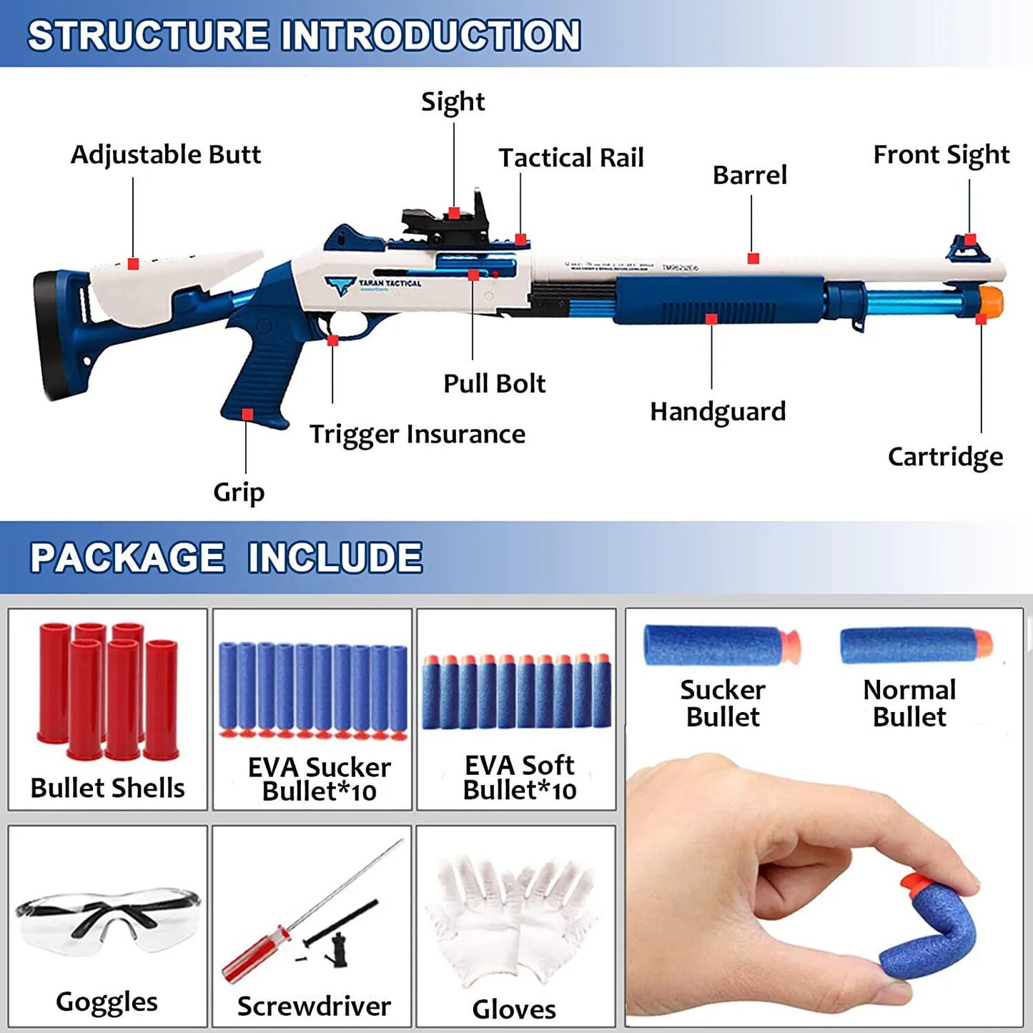 Powerful Pump UDL XM1014 shotgun nerf guns