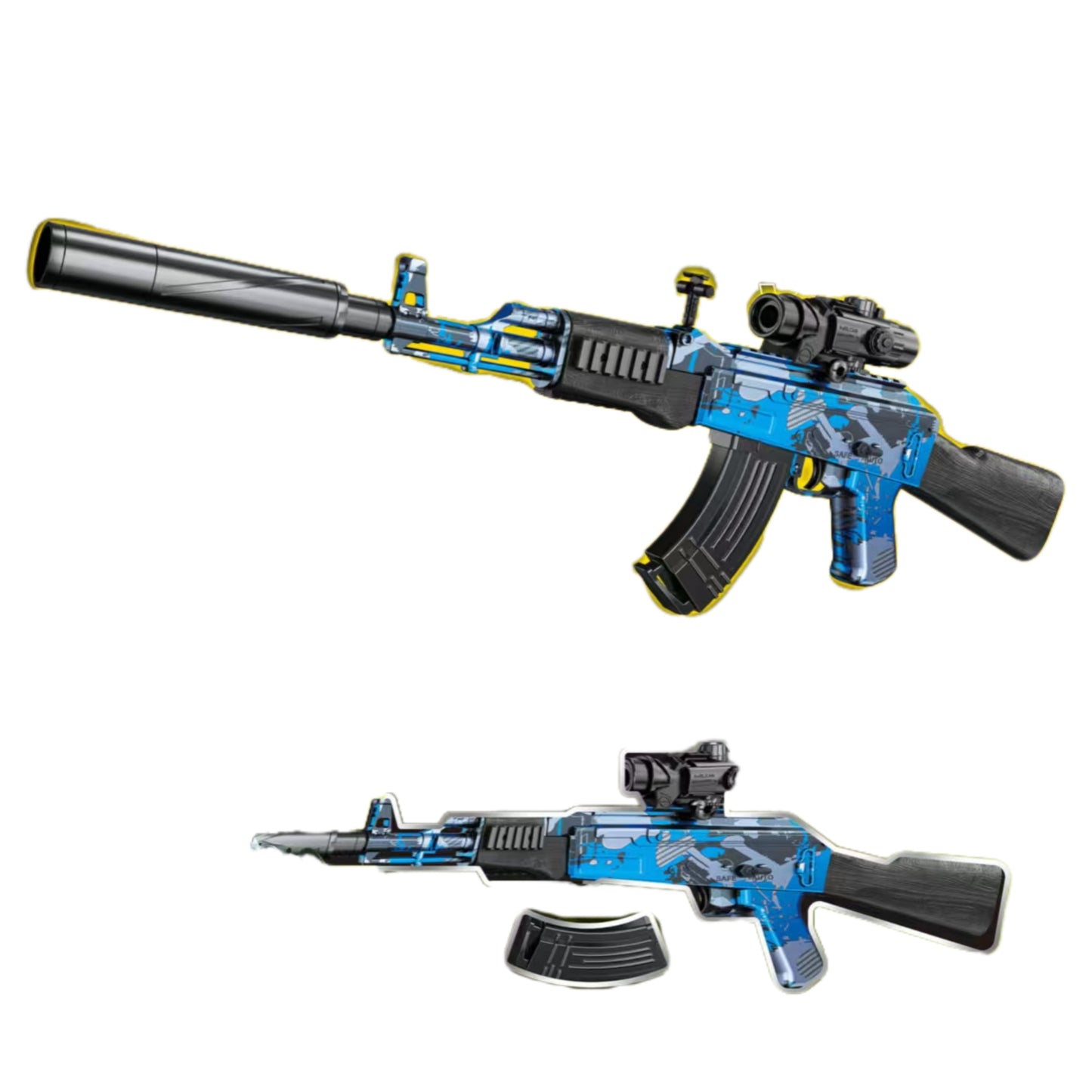 Dual Mode Plastic AK 47 Gel Blaster